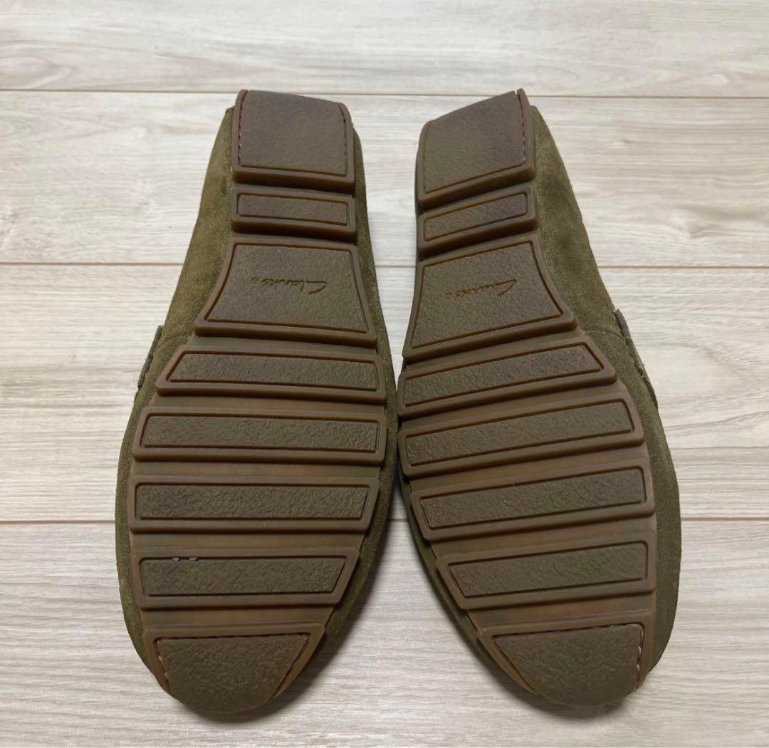 クラークス　カーキ　スエード モカシン26.5センチ