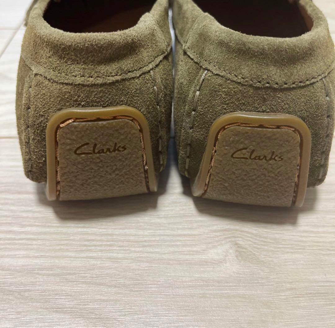 クラークス　カーキ　スエード モカシン26.5センチ