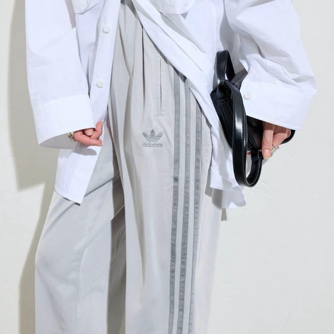 新品 アディダス クラシックス ファイヤーバード トラックパンツ グレー M