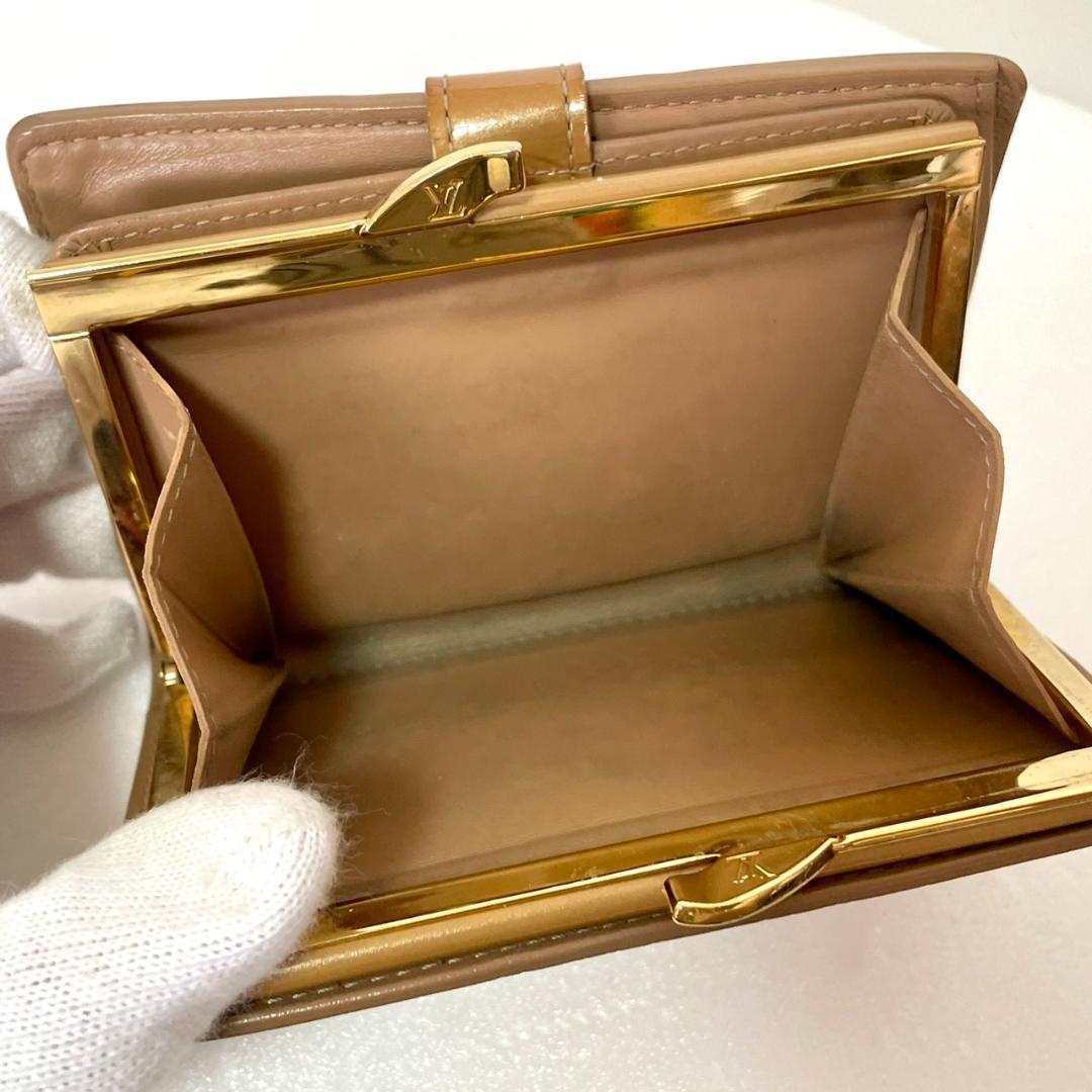 Louis Vuitton ヴィトン ヴェルニ ポルトフォイユ ヴィエノワ 茶系
