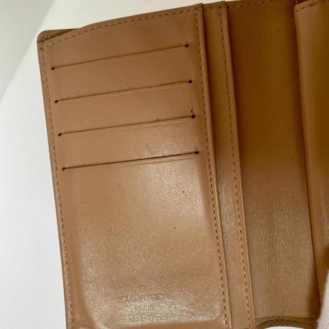 Louis Vuitton ヴィトン ヴェルニ ポルトフォイユ ヴィエノワ 茶系