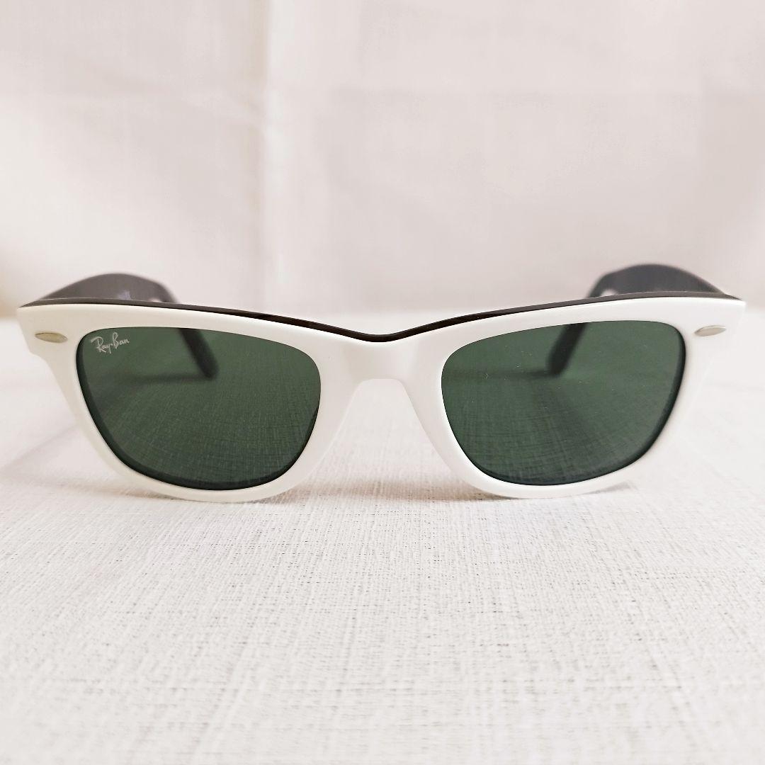 良品✨レイバン　WAYFARER　RB2140 956　サングラス　白　ケース付