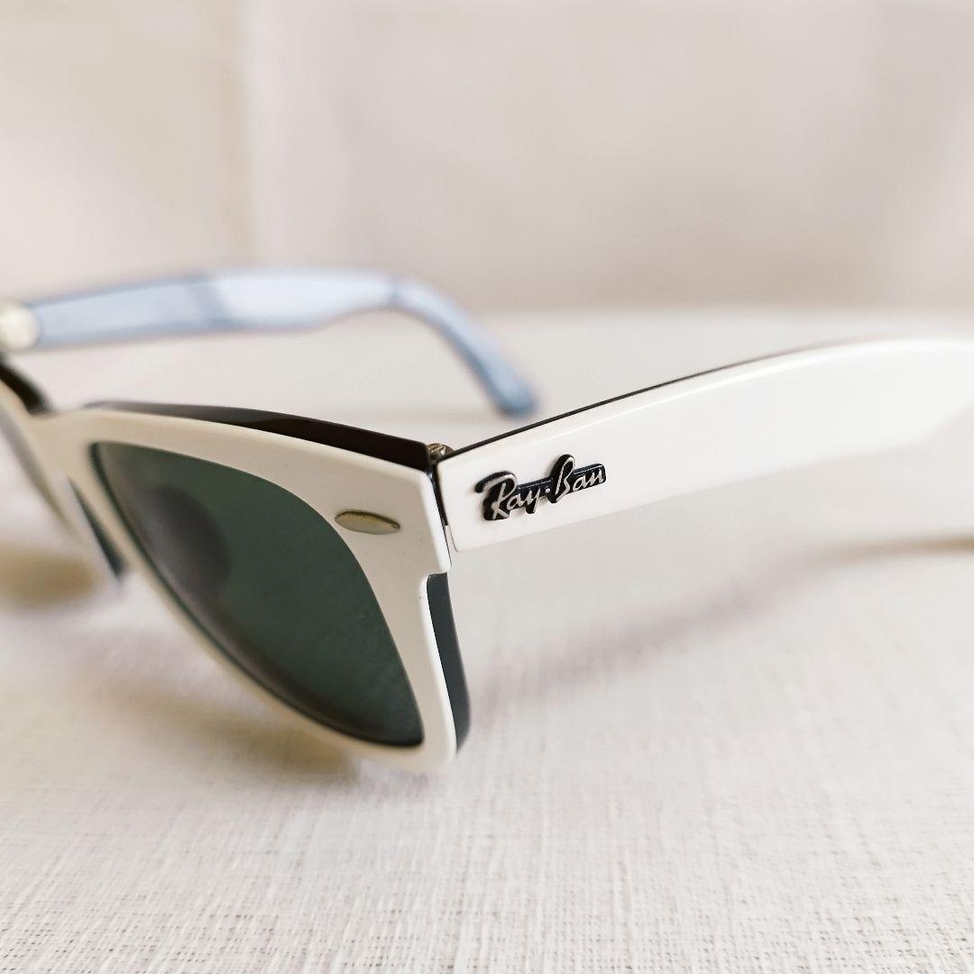 良品✨レイバン　WAYFARER　RB2140 956　サングラス　白　ケース付