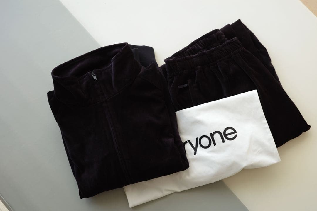 【極美品】everyone cotton velours セットアップ　Lサイズ