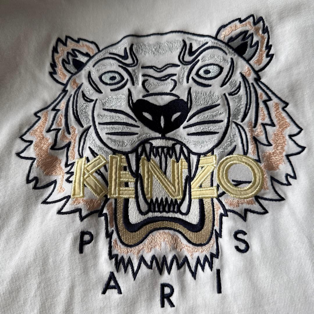 レアサイズKENZO トラ刺繍 Tシャツ XS ホワイト正規品