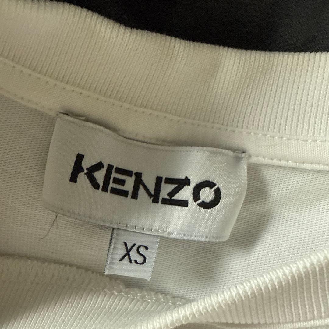 レアサイズKENZO トラ刺繍 Tシャツ XS ホワイト正規品