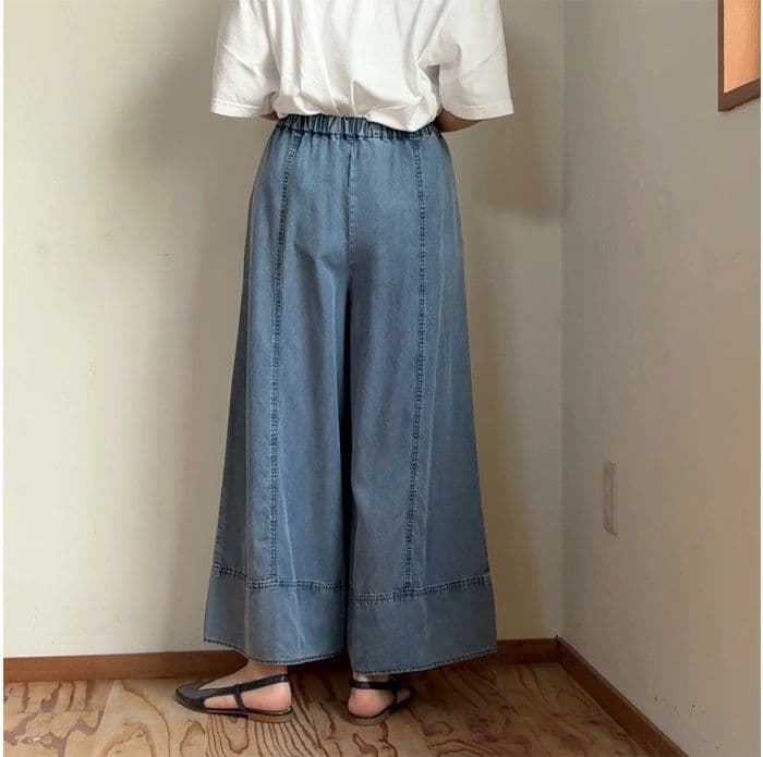 新品タグ付 2026新作 シニカル テンセル デニム ワイド パンツ Mal.