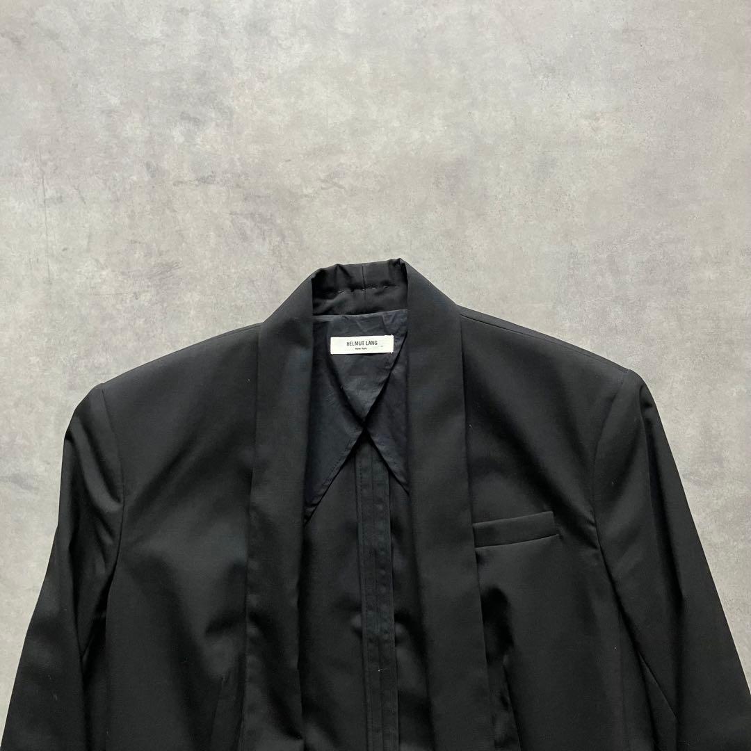 ジャケット・アウター 00s HELMUT LANG asymmetry wool jacket