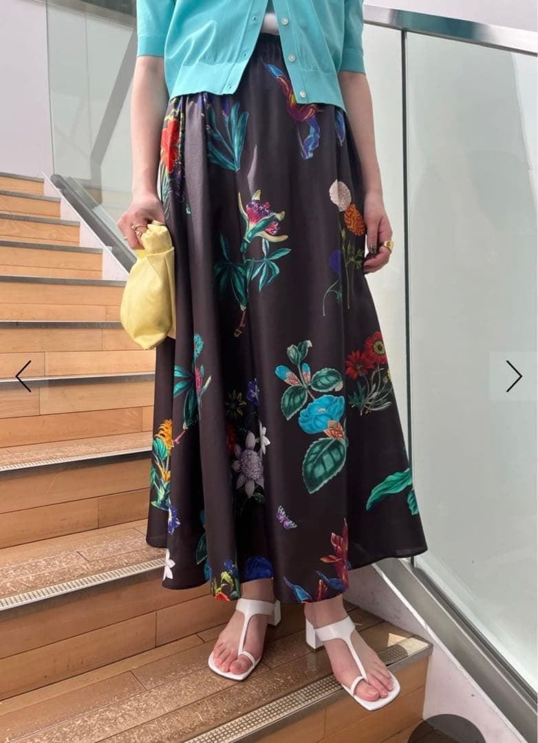 CABaN IBIZA シルクプリントスカート