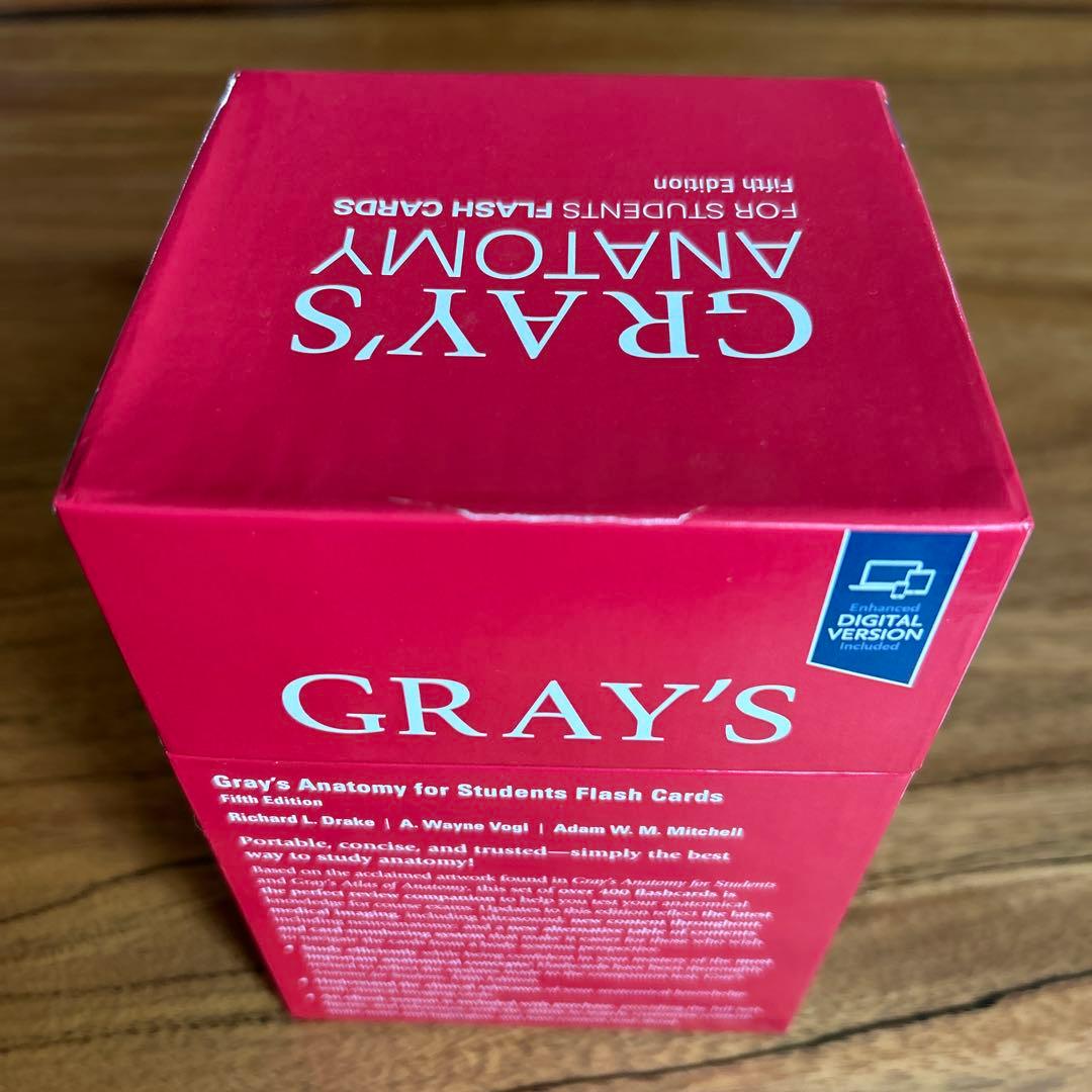 GRAY'S ANATOMY フラッシュカード 第5版