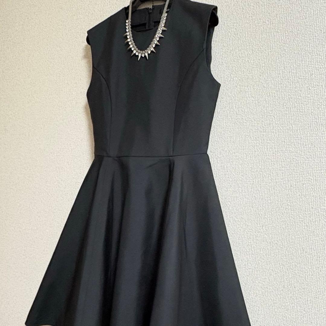 ヨーコチャン 極美品！ブラック フレアワンピース38