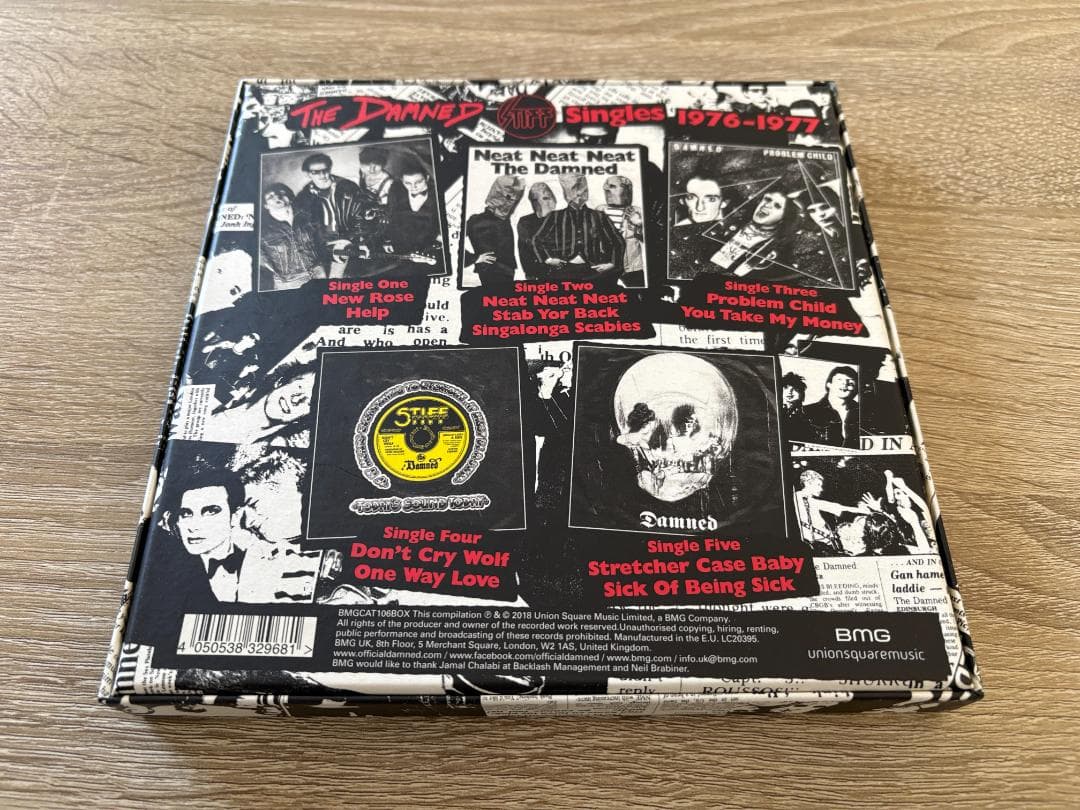 The Damned Stiff Singles 1976-1977 ボックス