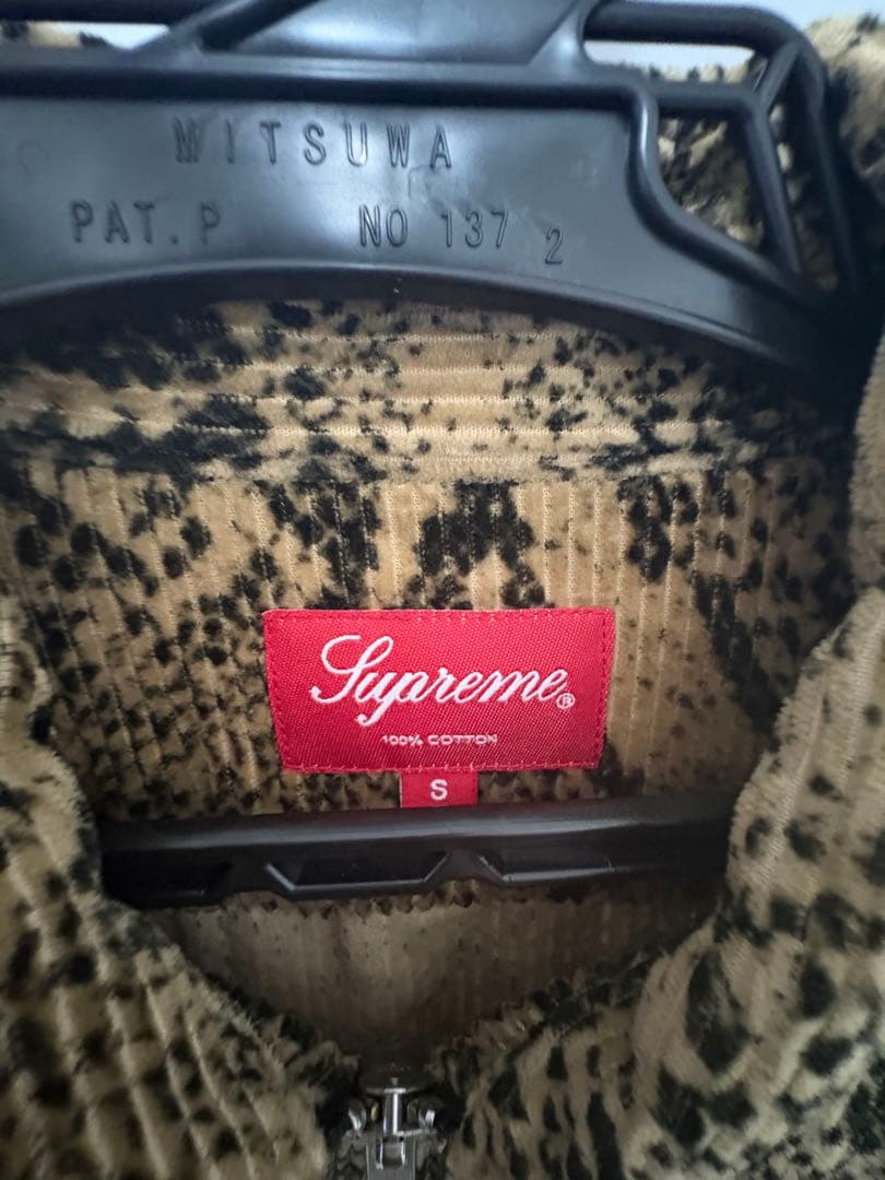 ジャケット・アウター Supreme Snakeskin Corduroy Zip Up Shirt