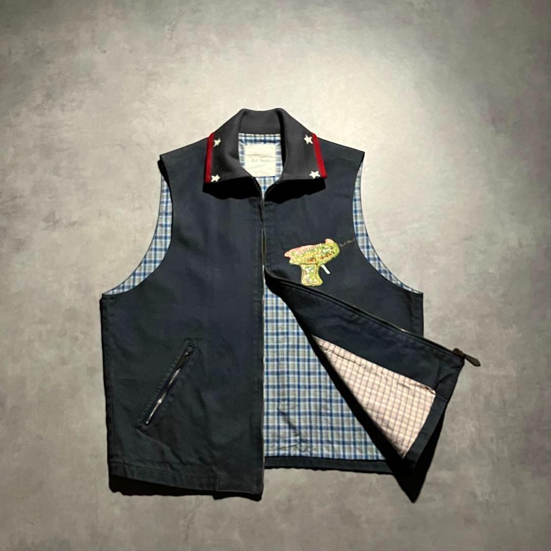 トップス Karl Helmut archive patch logo vest y2k