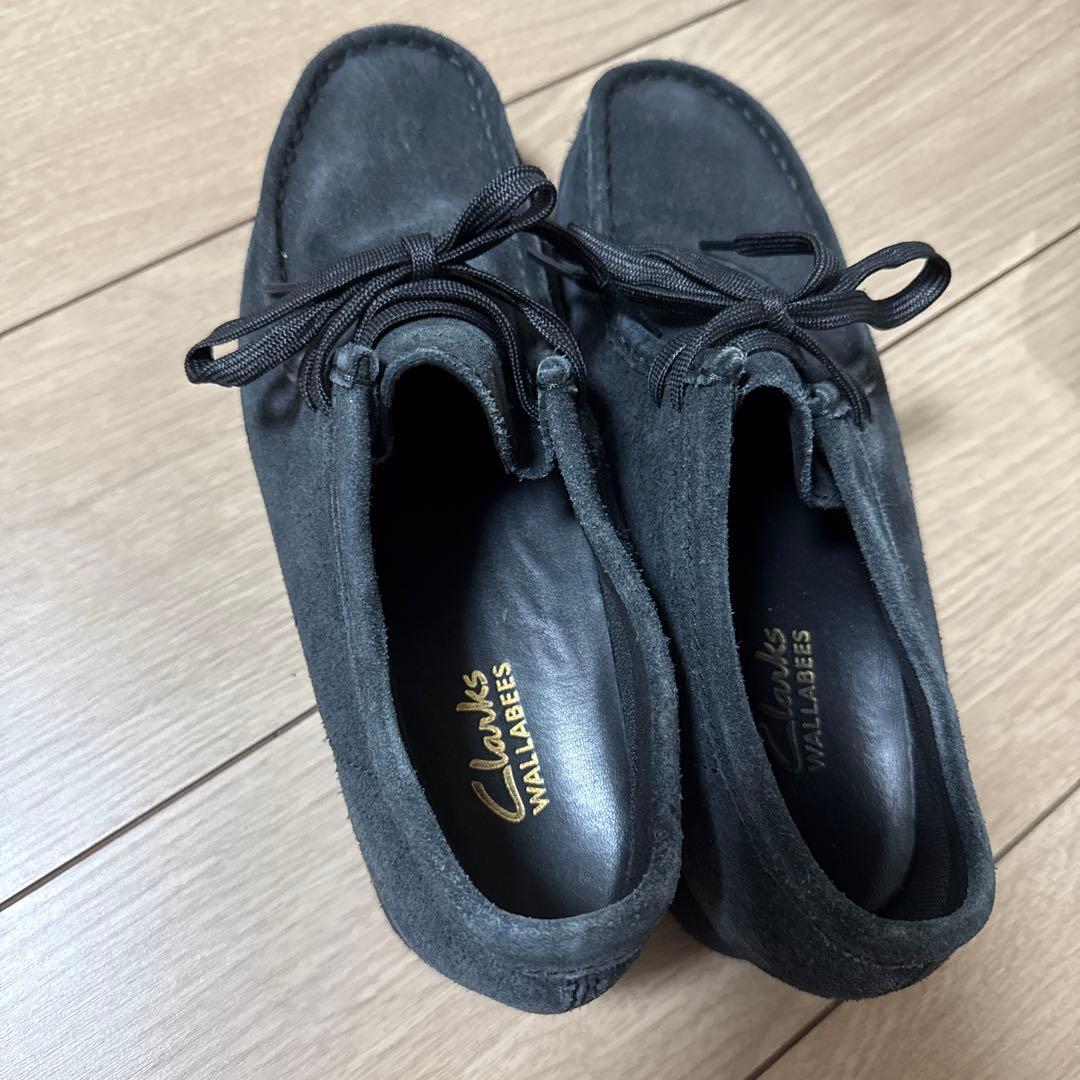 Clarks Wallabees ブラック モカシン