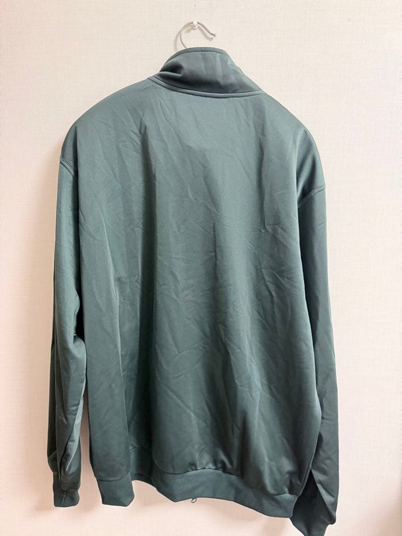 adidas グリーン ジップアップジャージ M