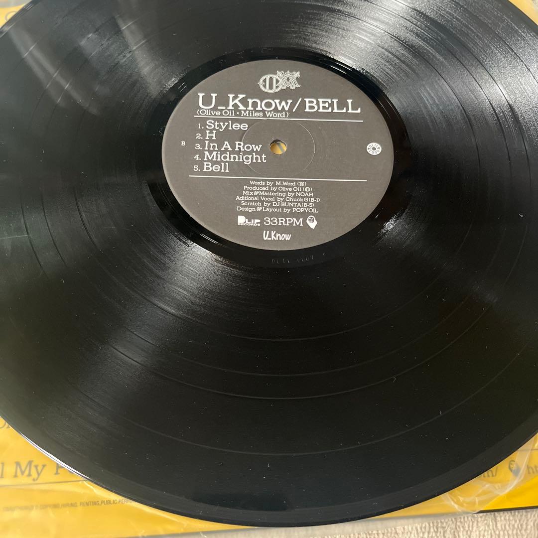 極美品 LP U-Know(OLIVE OIL×MILES WORD)/BELL