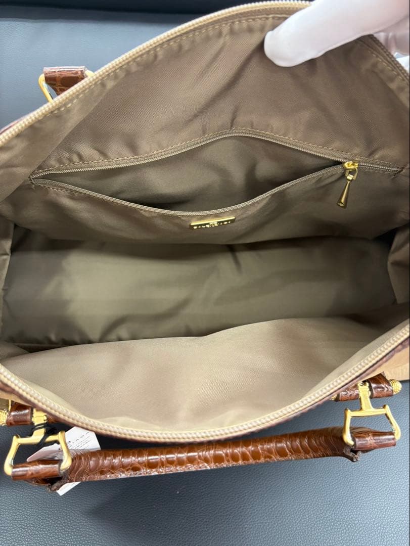 BALENCIAGA ボストンバッグナイロン レザー 2way BBロゴw45