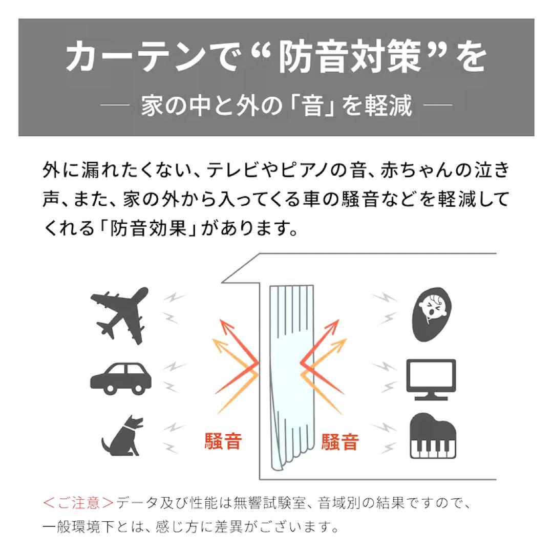 ぽんぽんデザイン遮光遮熱防音カーテンホワイトベージュ約100×178（2枚）