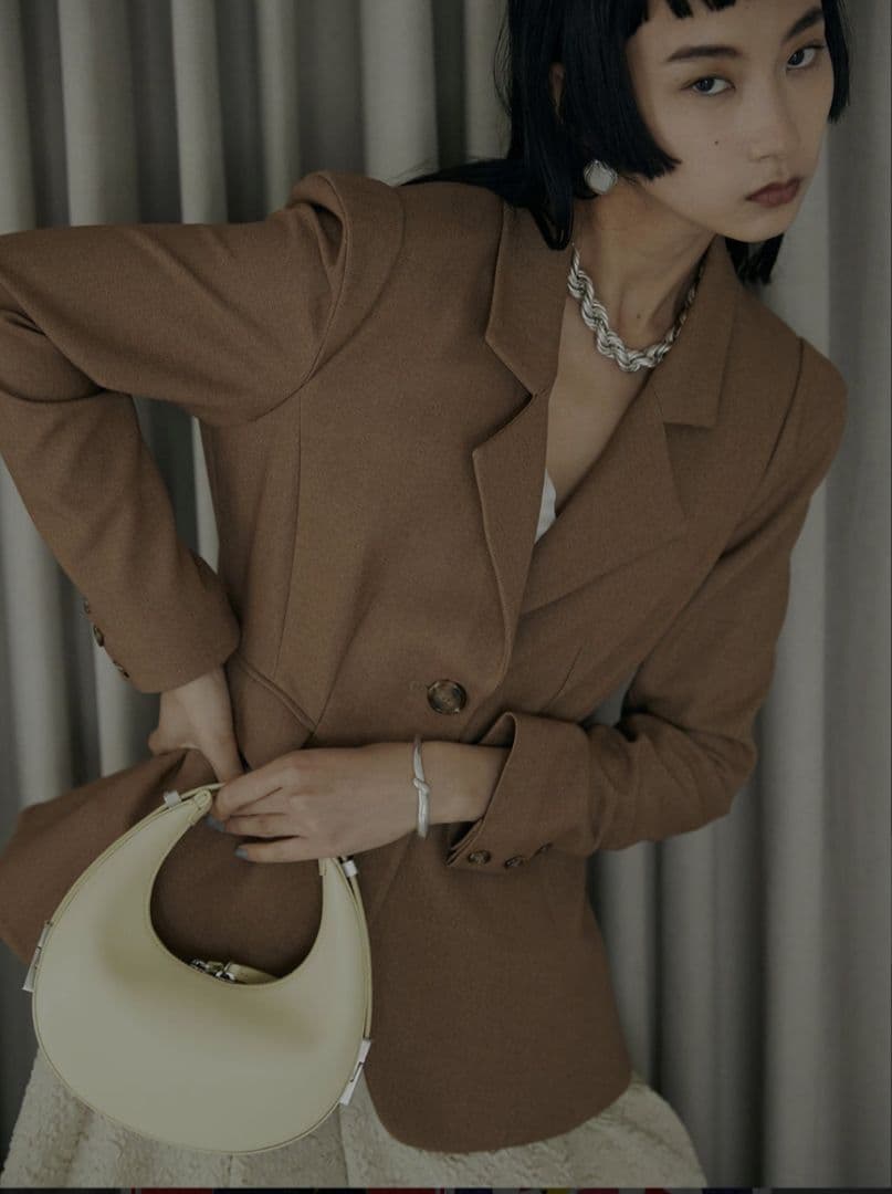 Ameri　WAIST SHAPE FLARE JACKET