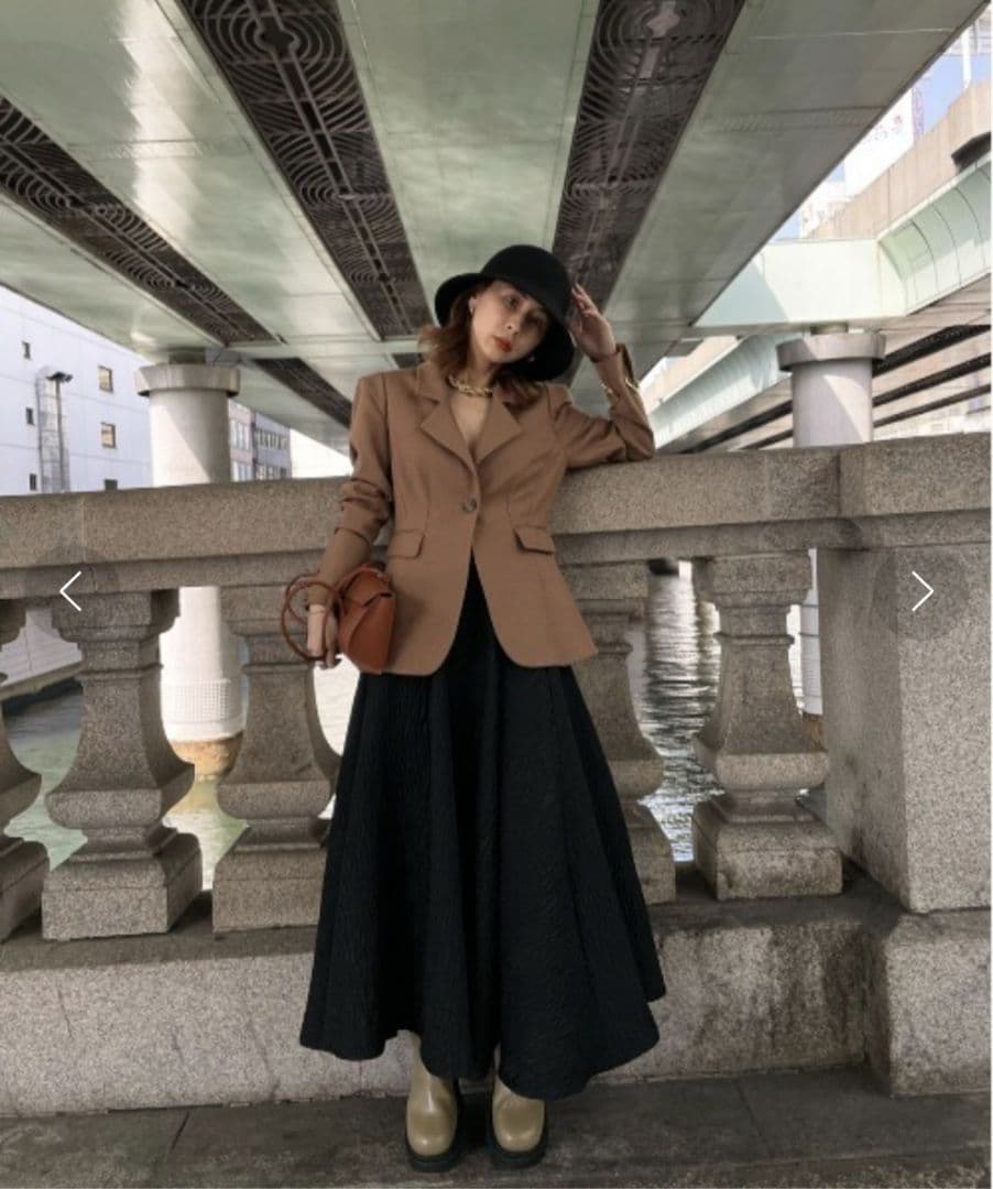 Ameri　WAIST SHAPE FLARE JACKET
