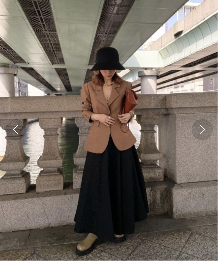 Ameri　WAIST SHAPE FLARE JACKET