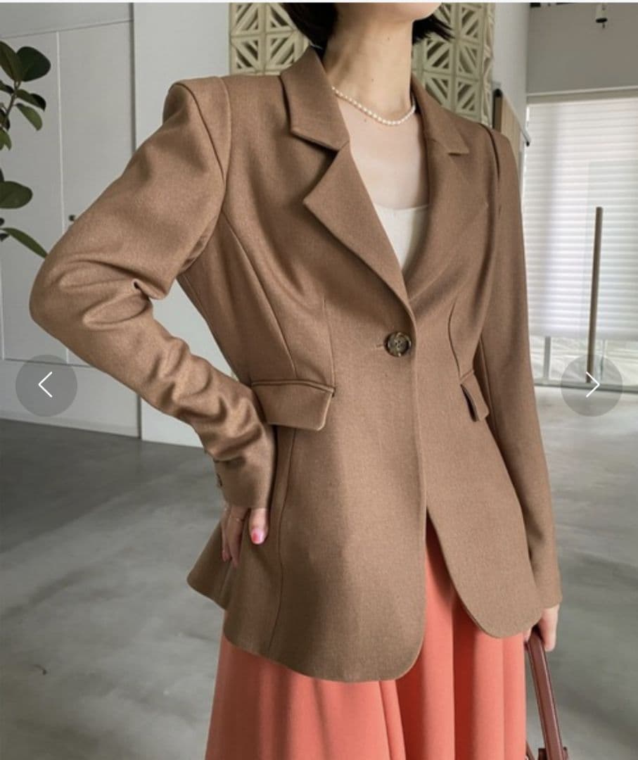 Ameri　WAIST SHAPE FLARE JACKET