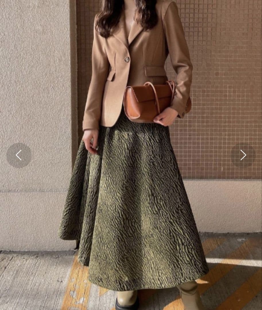 Ameri　WAIST SHAPE FLARE JACKET