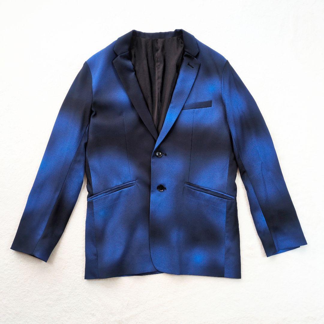 NO ID. グラデーションプリントノッチドラペル2B-JKT ジャケット