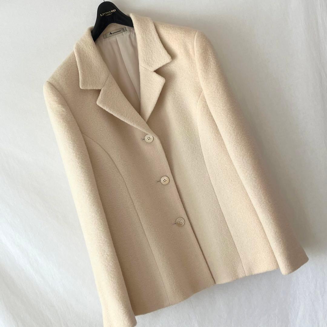 美品 Aquascutum アクアスキュータム ウール系 テーラードジャケット