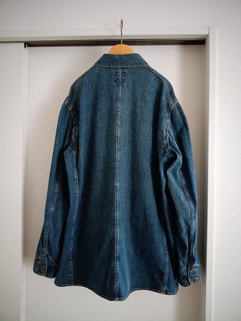 エドウィン EDWIN デニム カバーオール ジャケット XL