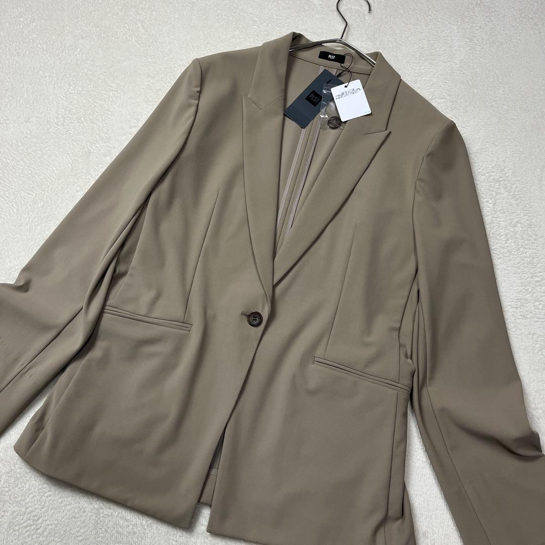 ★未使用品　プラステ　ハイストレッチ　テーラード　ジャケット　洗える　ベージュ