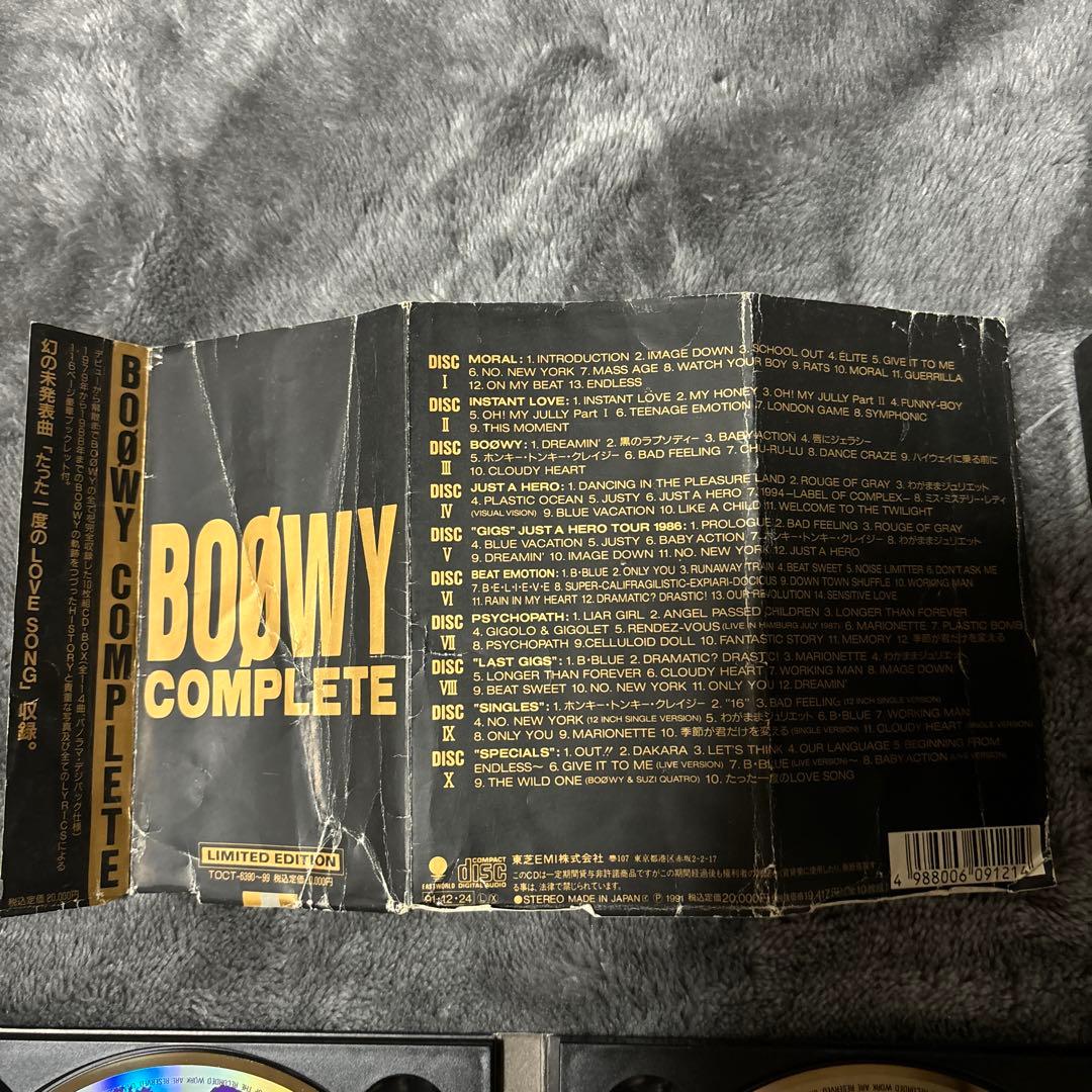 初回限定盤 BOØWY COMPLETE Limited Edition