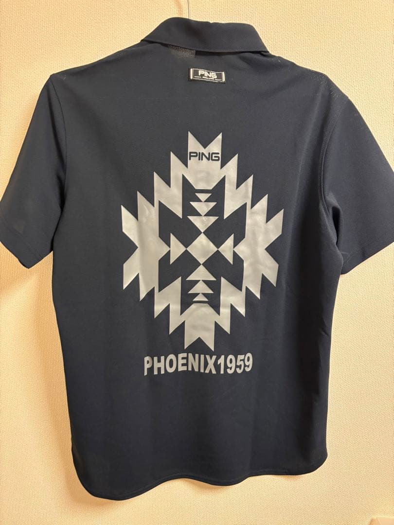 KING　PING ネイビーポロシャツ　L(新品未使用)