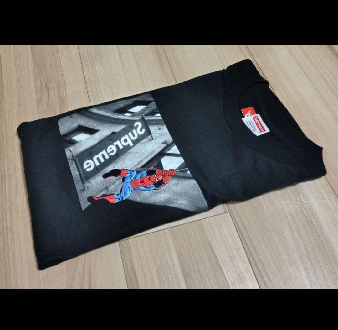 26SS Supreme Spider-Man Tee Black ノベルティ付