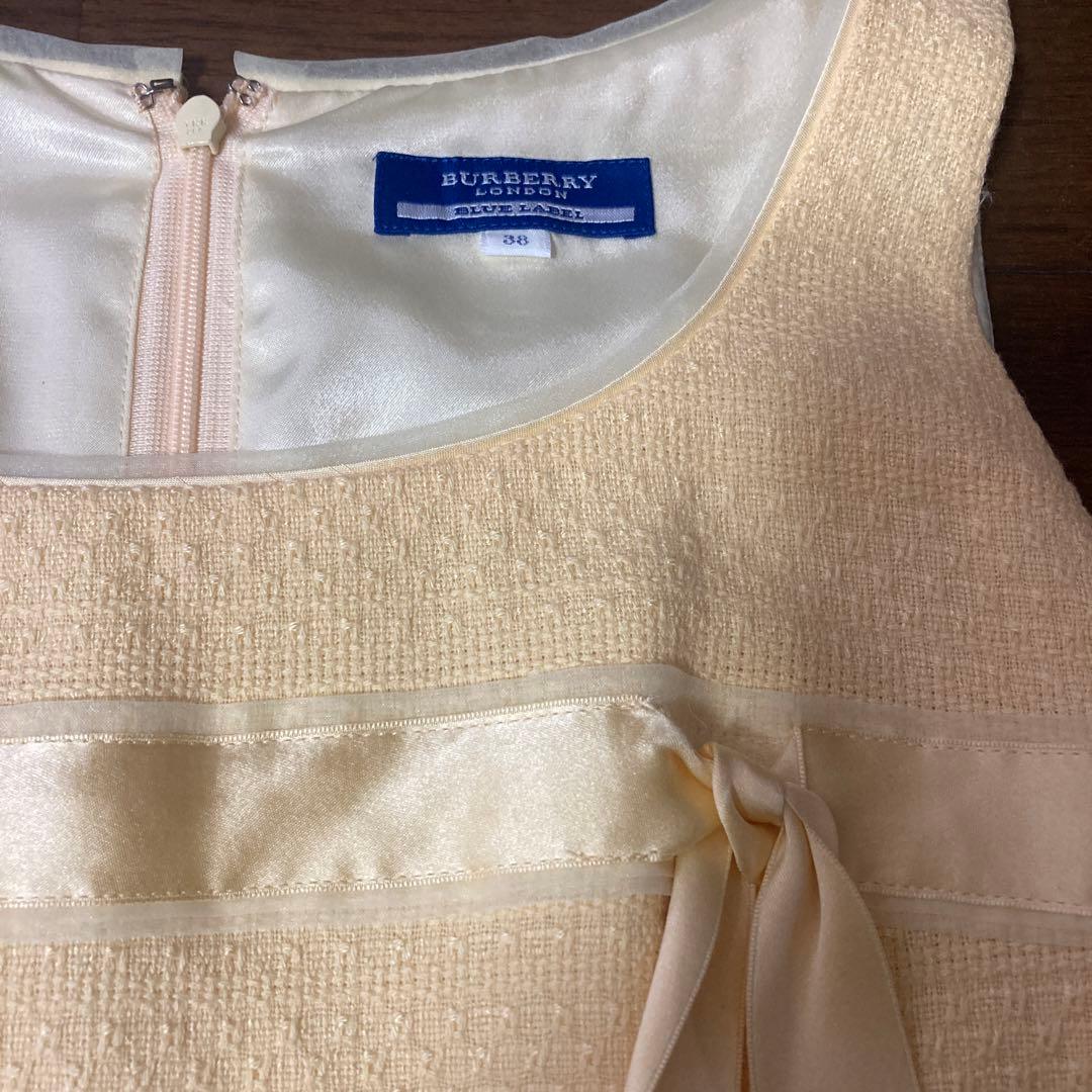 BURBERRY ブルーレーベル　ノースリーブひざ丈ワンピース38