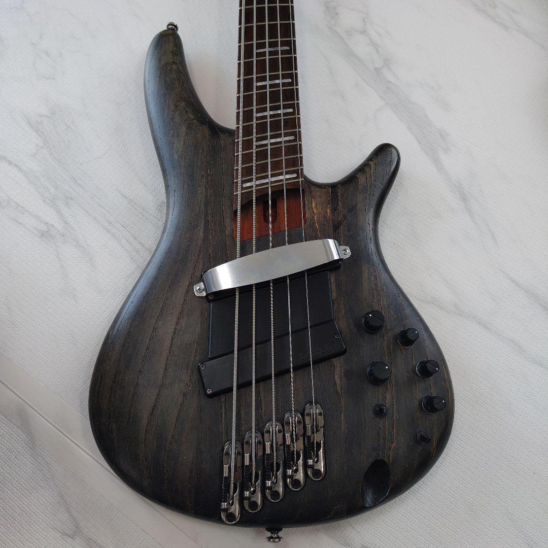 5弦ファンドフレット Ibanez SRFF805 Black Stained