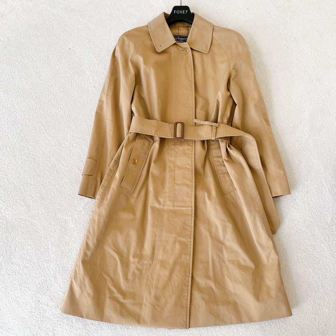 ★BURBERRYS★Vintage ノバチェック ベルト付トレンチコートM相当