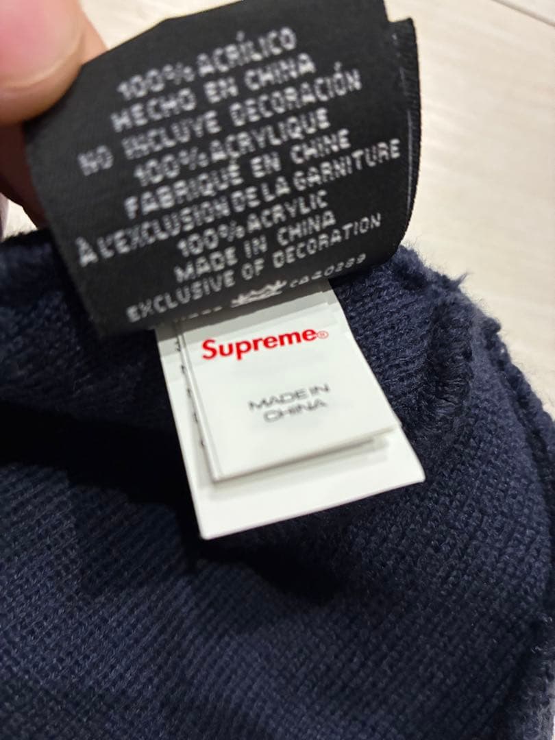 帽子 Supreme new era $ beanie navy