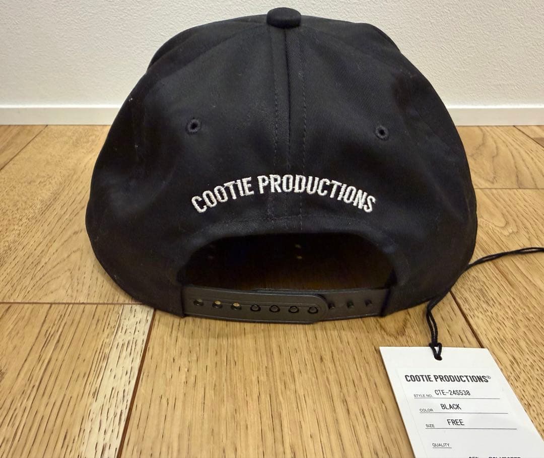 COOTIE T/C Twill 5 Panel Cap ブラック
