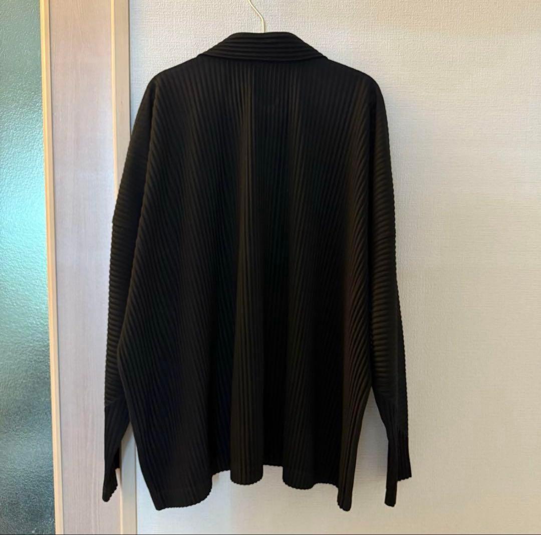 HOMMEPLISSE ISSEY MIYAKE プリーツオープンカラーシャツ