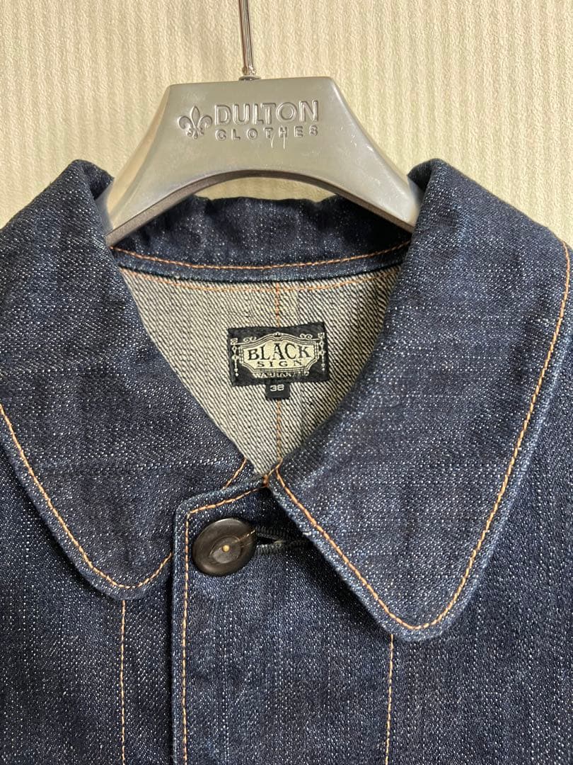 【濃紺】【極美品】BLACKSIGN ブラックサイン カバーオール ハンドメイド