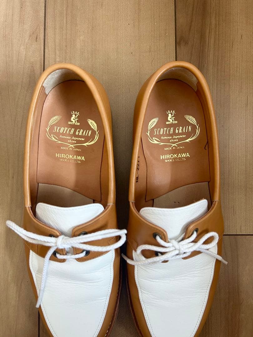 【極美品】SCOTCHGRAIN スコッチグレイン デッキシューズ 24