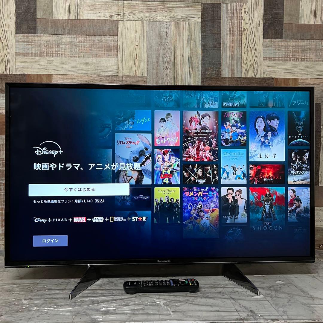 リクエスト価格❣️パナソニック43V型4K液晶テレビ スマートビエラ アプリ多数◎