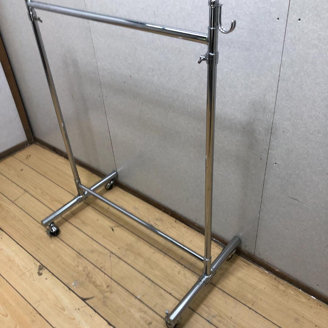 送料無料 ハンガーラック キャスター付 スチール製 衣類収納 250824-1