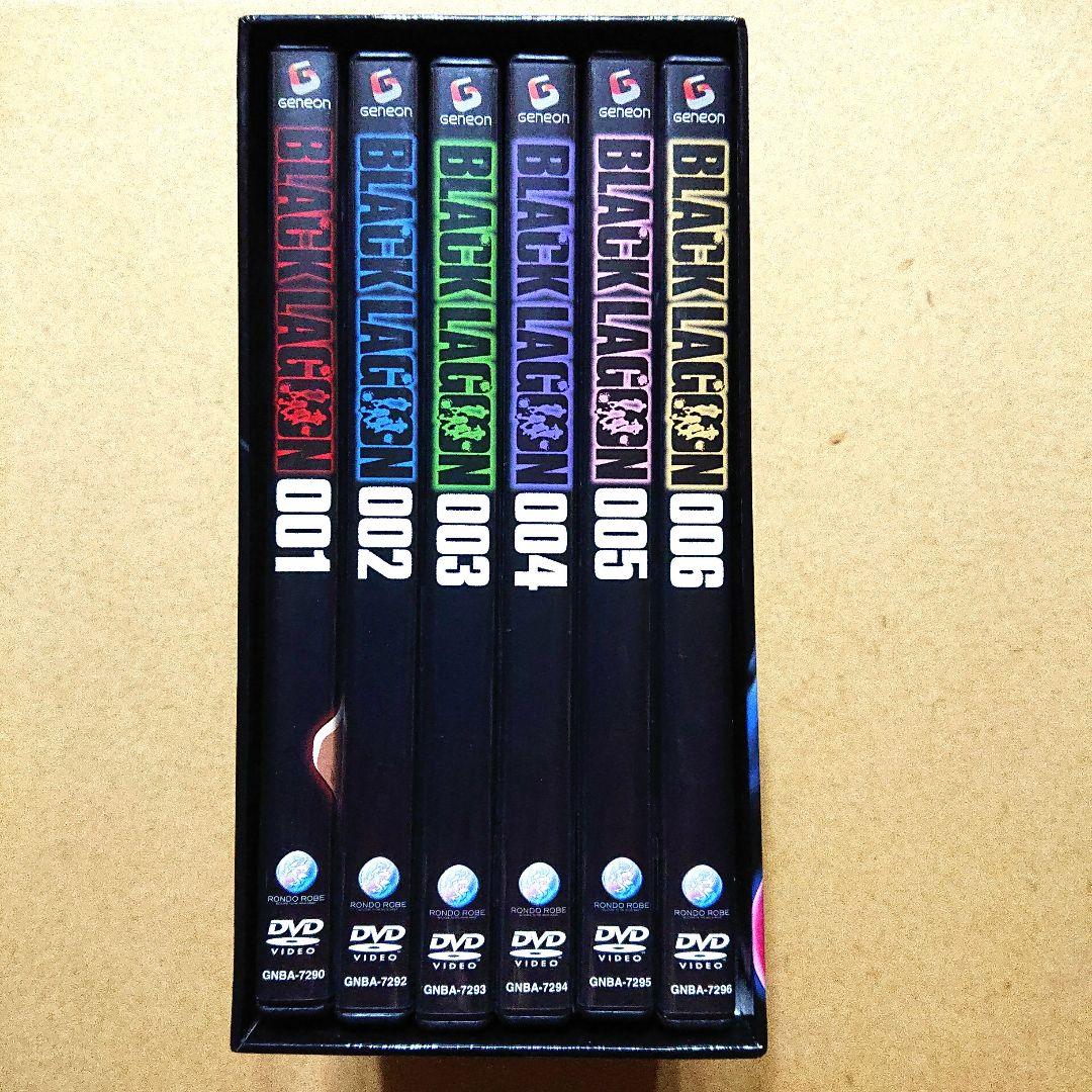 「BLACK LAGOON」DVD1巻～6巻 全巻セット。収納ボックス付き。