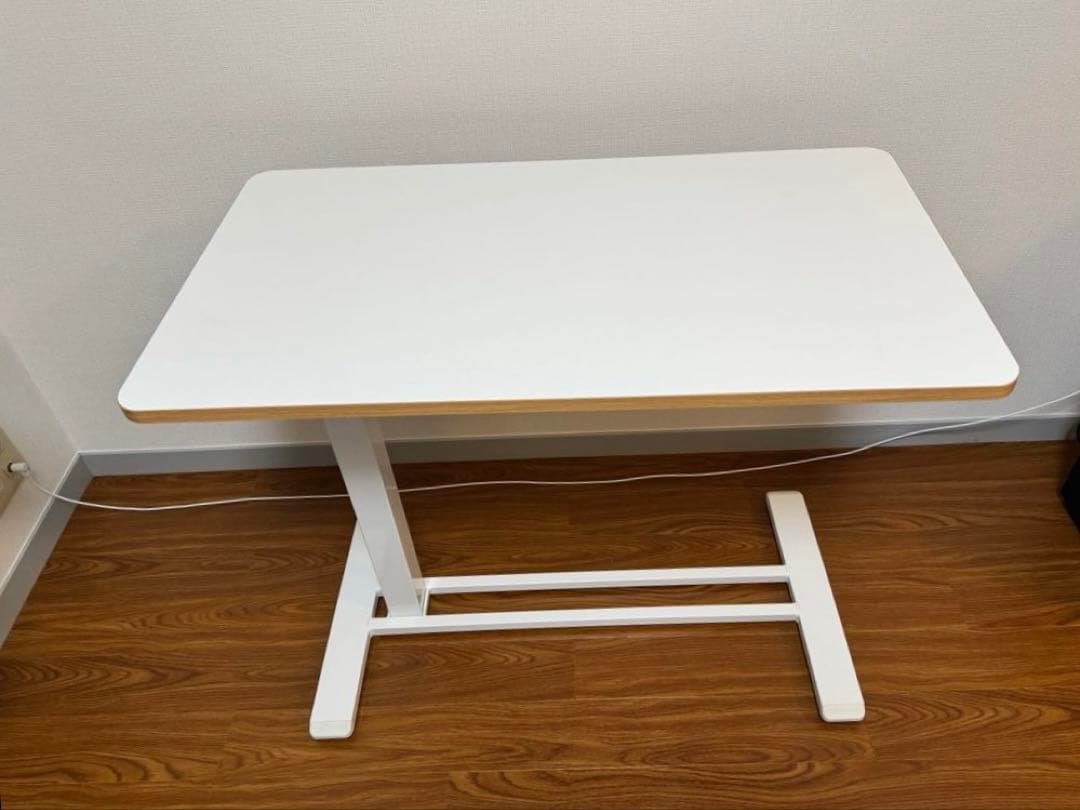 【3連休値引き】FLEXISPOT サイドテーブルH7 ホワイト 80x45cm