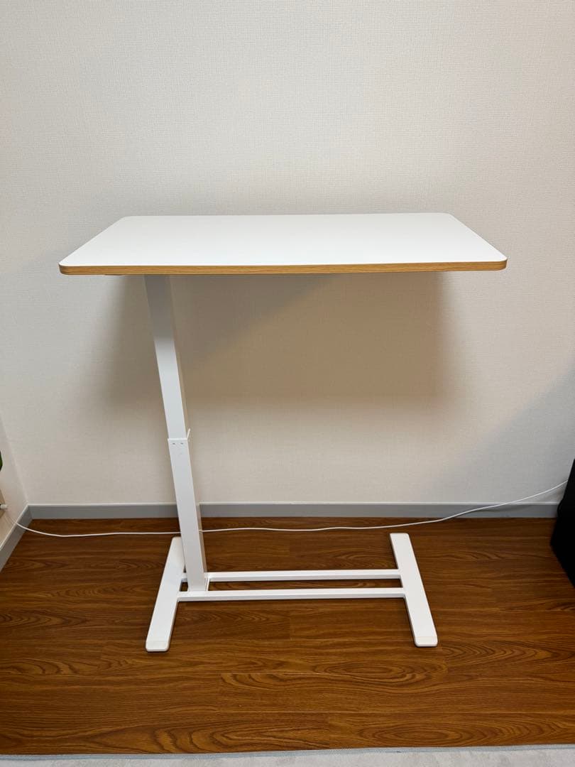 【3連休値引き】FLEXISPOT サイドテーブルH7 ホワイト 80x45cm