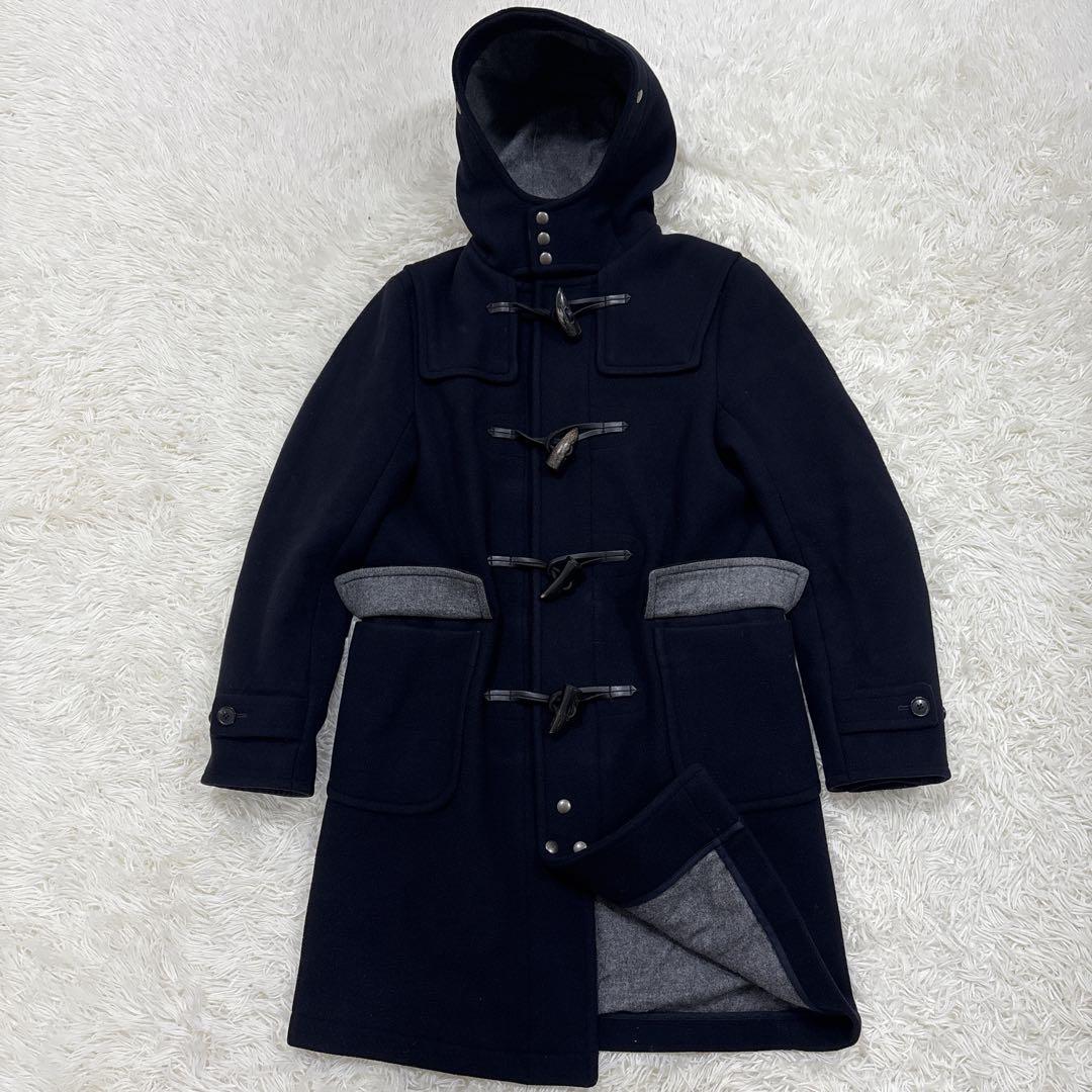 美品✨SCYE BASICS ダッフルコート　ロング　水牛トグル　カシミヤ　紺