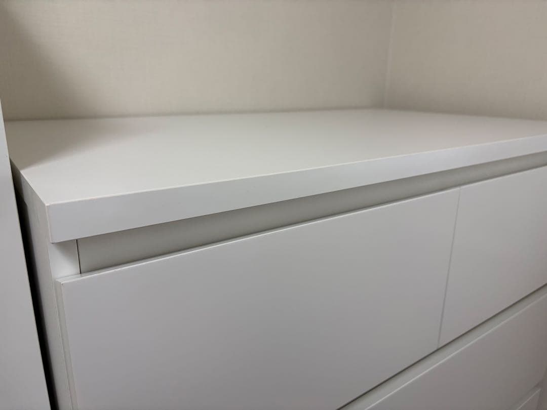 組み立て済み送料込み☆IKEA イケア MALM マルム ホワイト 5段 タンス